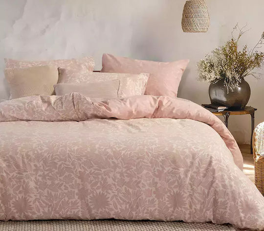 Nef-Nef Homeware Issual Σετ Μονό 3τμχ 160x260εκ. Pink