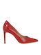 Leather Red High Heels