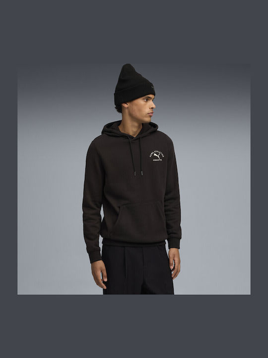 PUMA Hanorac Graphic Negru Cu Glugă