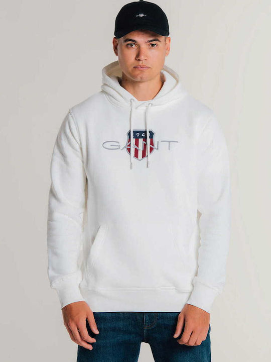 Gant Sweatshirt mit Kapuze White