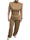 Women's Beige Set with Pants