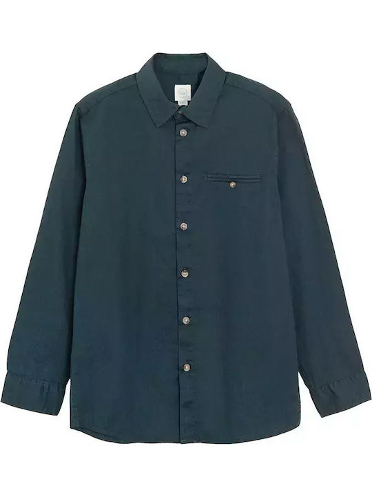 Kids Shirt Long Sleeve Dark Blue
