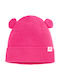 Kids Beanie Knitted Pink