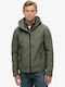 Winter Jacket Softshell Waterproof and Windproof Shell Grey Olive