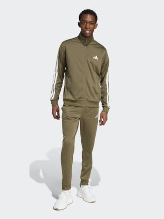 adidas 3 Stripes Tracksuit Khaki Green JW6226 | Skroutz.mt