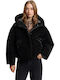 Florita3 Women's Short Lifestyle Jacket Waterproof for Winter Black
