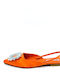 Satin Ballerinas Orange