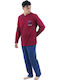 Dustin Men's Winter Pajamas Set Maroon
