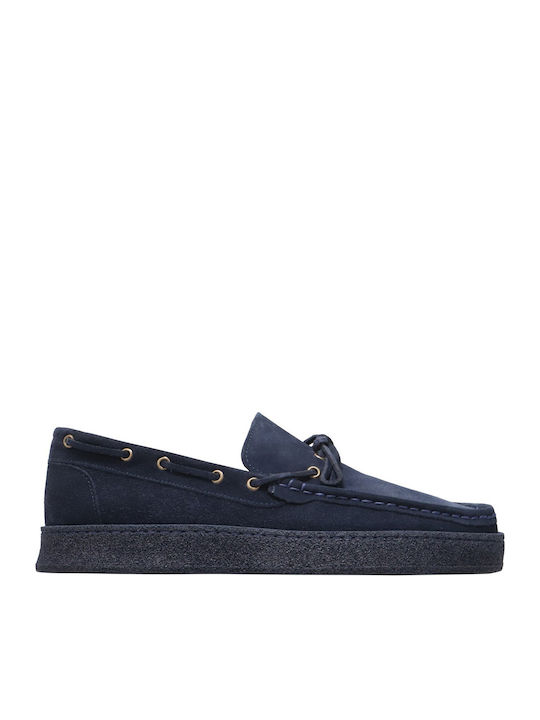 Suede Ανδρικά Loafers σε Μπλε Χρώμα