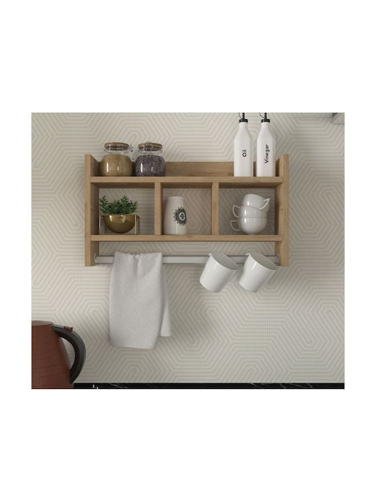 UnicUtil Wall Shelf 63.6x35x15cm Brown