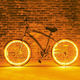 Glowmania Kit Luminiscent El Wire Pentru Reglaj Roți Bicicletă 4 M Lungime Invertori Incluși