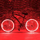 Glowmania Kit Luminiscent El Wire Pentru Reglaj Roți Bicicletă 4 M Lungime Invertori Incluși