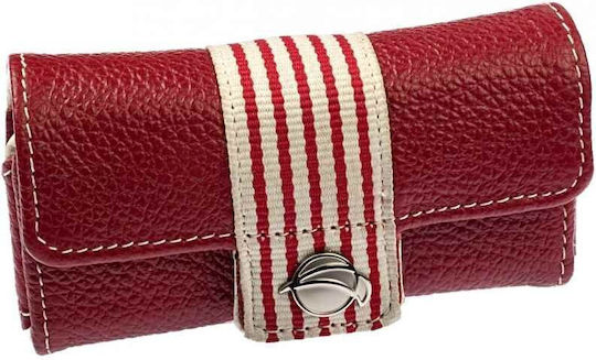 Krusell Θήκη Breeze Leather Size M Universal 95189 Red Offwhite