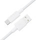 Hoco Braided USB 2.0 Cable USB-C male - USB-C / USB-A 18W White 1.2m (C18-04)