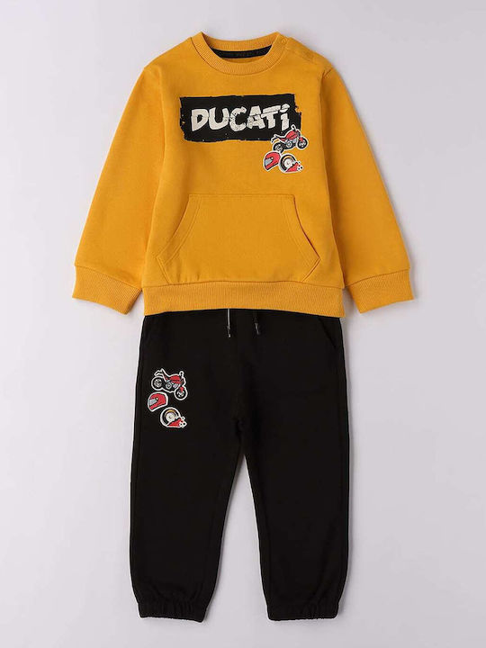 Ducati Kids Sweatpants Set Yellow 2pcs GF603-00-1643-127383