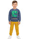Kids Sweatpants Set Blue 2pcs