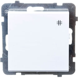 Ospel Sonata Wall Switch Single White