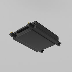 Straight Magnetic Track System Connector Slim Black 48V Radity Tra084c-11b Maytoni Tra084c-11b