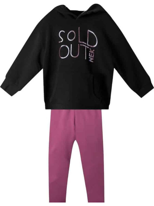 Kinderbekleidungsset mit Leggings Winter 2 Stück Schwarz Matt Magenza