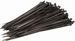 Sidirela Δεματικά Καλωδίων Πλαστικά x150mm σε Λευκό χρώμα (100τμχ) (E-2517)