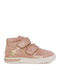 Anatomice Ghete Copii din Piele cu Velcro Roz