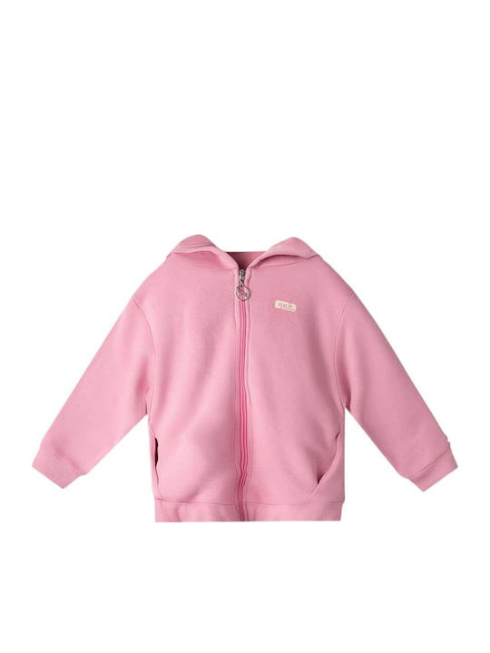 Kids Cardigan Cotton Pink