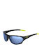 Bolle Unisex Ochelari de soare cu Negru Cadru și Albastru Polarized Oglindă Lentilă BS135005