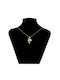 Chrysothemiss Colier De Femei Dolphin Spirit Design Delfin Zirconiu Aur Galben 14k Cupru Ecologic