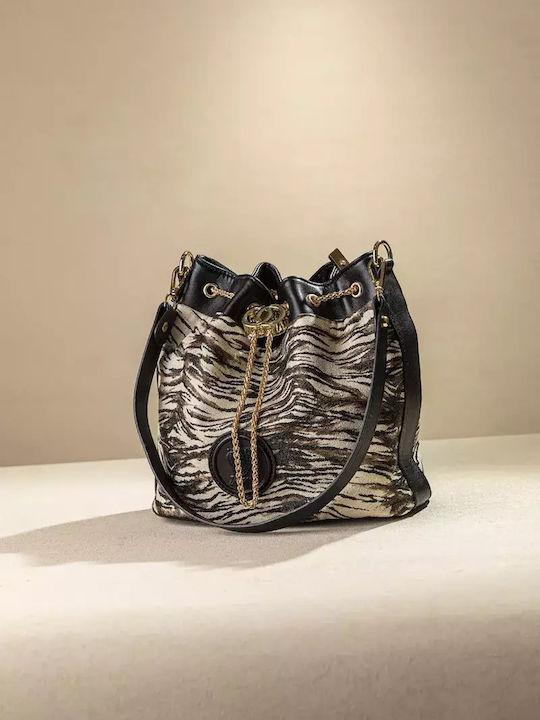 Fragola Geantă de damă Crossbody Beige Tiger