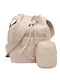 Damentasche Schultertasche Beige