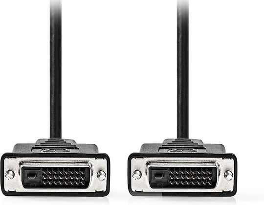 Nedis Cable DVI-D male - DVI-D male 2m Μαύρο (CCGL32001BK20)