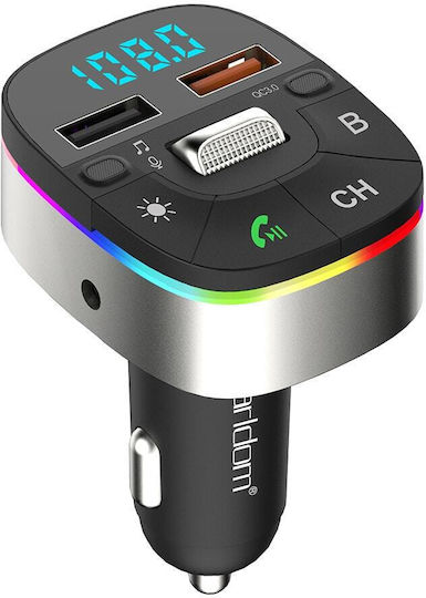 FM Transmitter Αυτοκινήτου με Bluetooth / MicroSD / USB