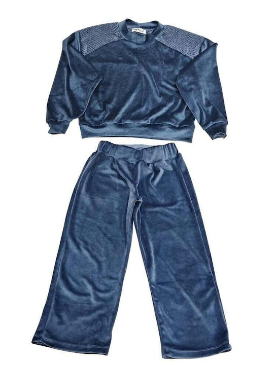 Nek Kids Wear Kids Sweatpants Set Indigo 2pcs
