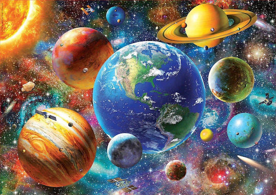 Olympus Diamantmalerei "Solar System Planets" Ψηφidotó Mosaik "ηλιακό Σύστημα Πλανήτες" 50x40