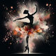 Olympus Диамантено Гоблене "Ballet Flower Girl" Мозайка "Баларина Цветя" 50x40
