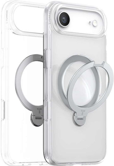 Torras Ostand Spin Umschlag Rückseite Silikon Transparent (iPhone Air)
