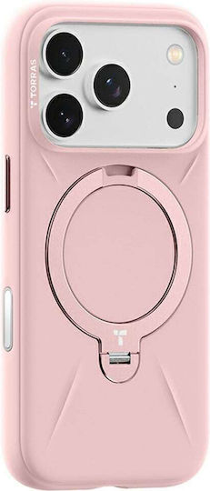 Torras QPRO Umschlag Rückseite Silikon Rosa (iPhone 17 Pro Max)