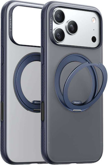 Torras Ostand R Umschlag Rückseite Silikon Marineblau (iPhone 17 Pro Max)