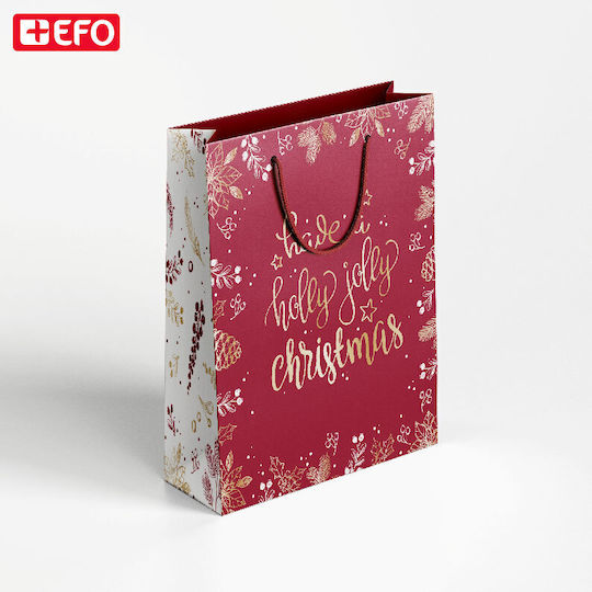 +Efo Weihnachtlich Tasche für Geschenke Rot 32x42cm.