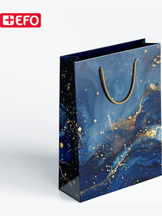 +Efo Tasche für Geschenke Blau 23x32cm.