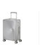 American Tourister Soundbox Cabin Hard Silver Suitcase with 4 Wheels
