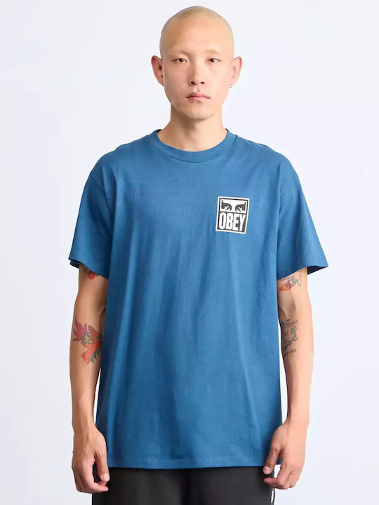 Obey Eyes Icon Tricou Harbor Blue