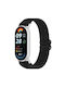 Easy Fit Series Λουράκι Nylon Braided Xiaomi Smart Band 10 9 8 Black