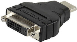 Vivanco 47075 Adapter Von Dvi Weiblich Zu Hdmi Männlich Schwarz