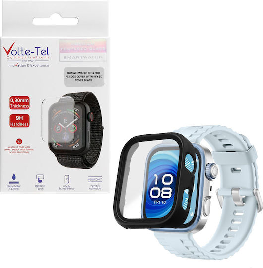 Volte-Tel Edge Cover With Key Tempered Glass για το Huawei Watch Fit 4 Pro 1τμχ