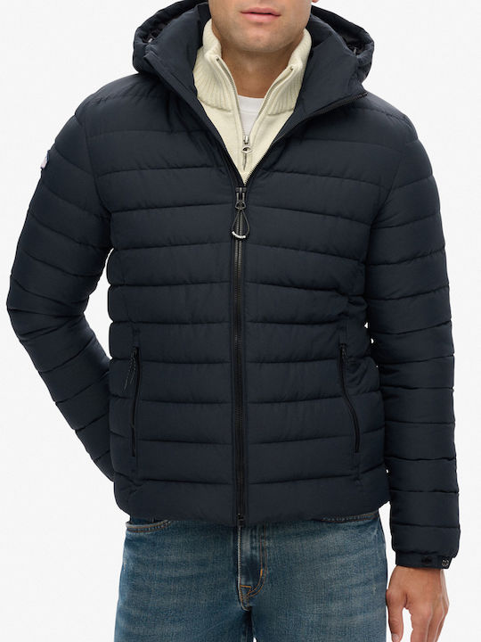 Superdry Fuji Μπουφάν Puffer Navy Blue