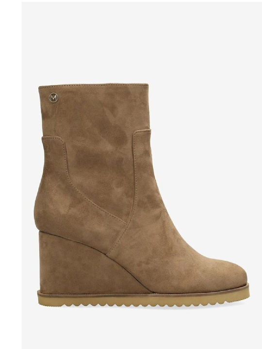 Women's Ankle Boots Platform Brown