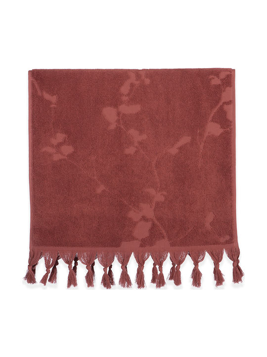Nef-Nef Homeware Πετσέτα Χεριών Vania 30x50εκ. Rose Βάρους 550gr/m²