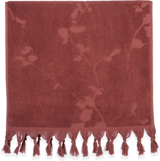 Nef-Nef Homeware Πετσέτα Προσώπου Vania 50x90εκ. Rose Βάρους 550gr/m²