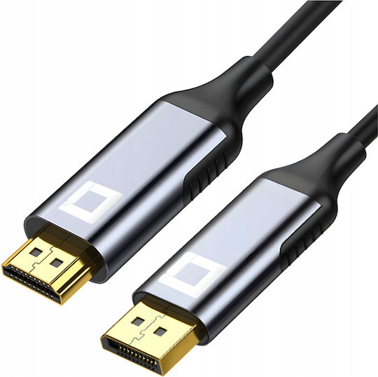 Кабел DisplayPort мъжки - 1м Сив (CO2-0158)
